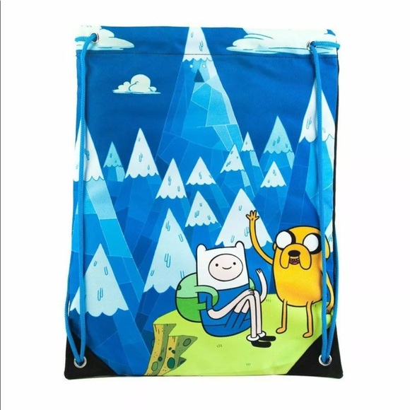 Adventure time cinch drawstring backpack bag - Picture 3 of 3